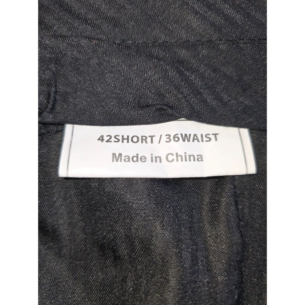 Men's Suit - 42Short - Med Gray - Double Vented. Flat front pants. Pronto Uomo - Picture 9 of 10